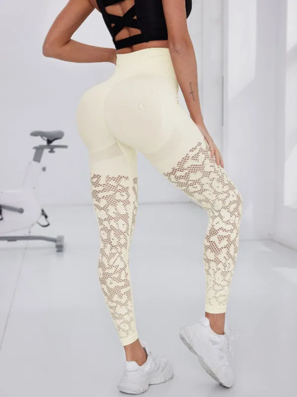Quick-Dry Mesh Patchwork Gym Leggings for Women