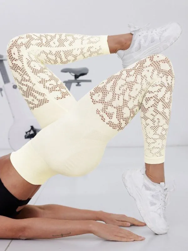 Quick-Dry Mesh Patchwork Gym Leggings for Women