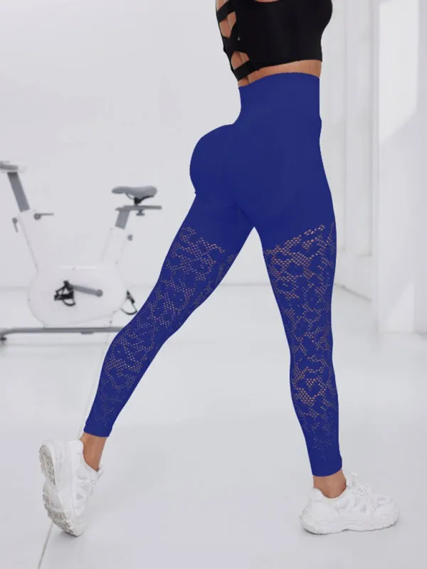 Quick-Dry Mesh Patchwork Gym Leggings for Women
