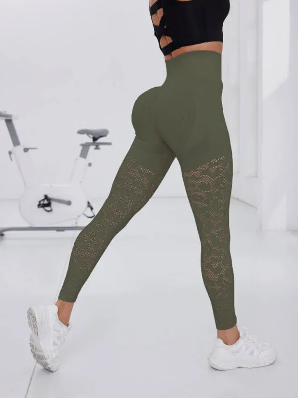 Quick-Dry Mesh Patchwork Gym Leggings for Women