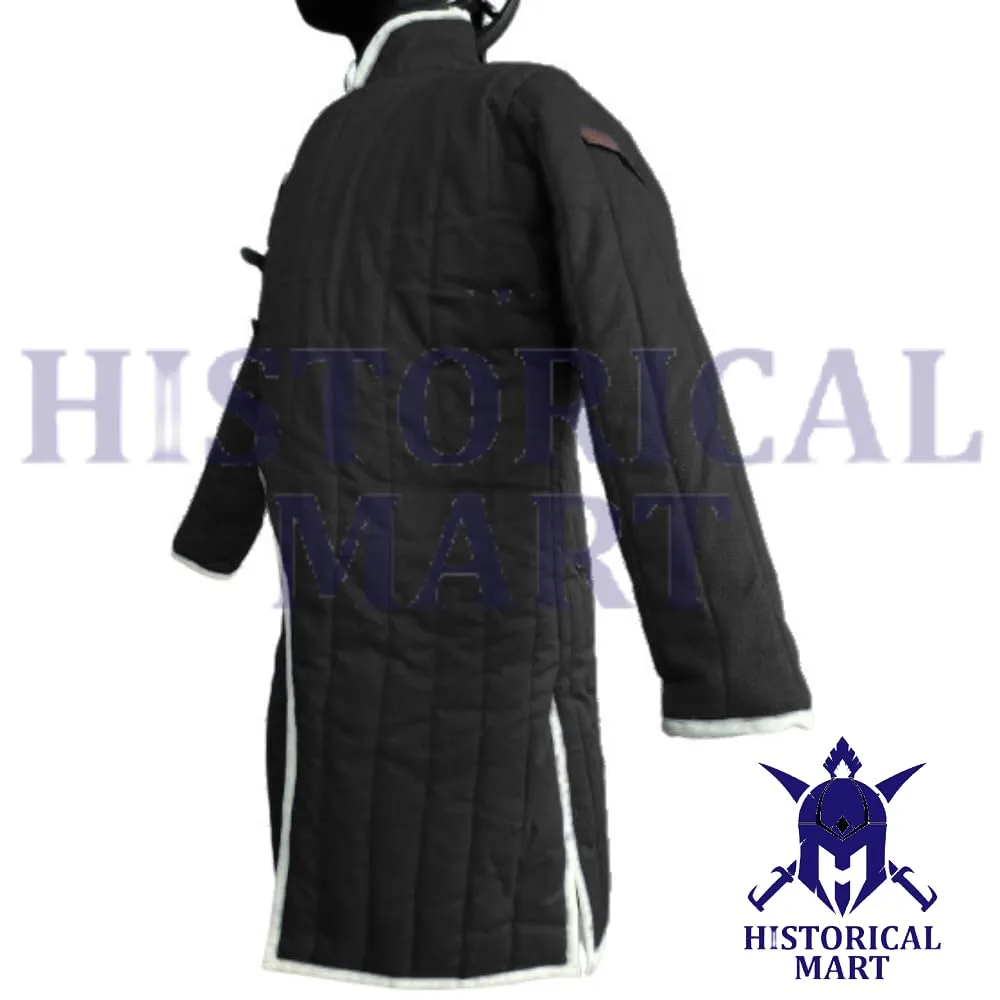 "Battle-Ready Viking Gambeson – Quilted Armor Jacket for Medieval Reenactment, SCA & LARP Combat" (Medium)