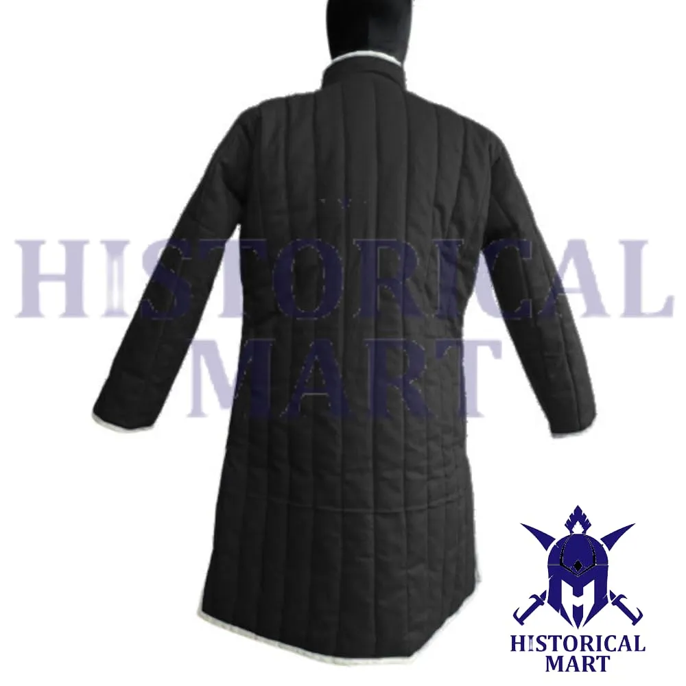 "Battle-Ready Viking Gambeson – Quilted Armor Jacket for Medieval Reenactment, SCA & LARP Combat" (Medium)