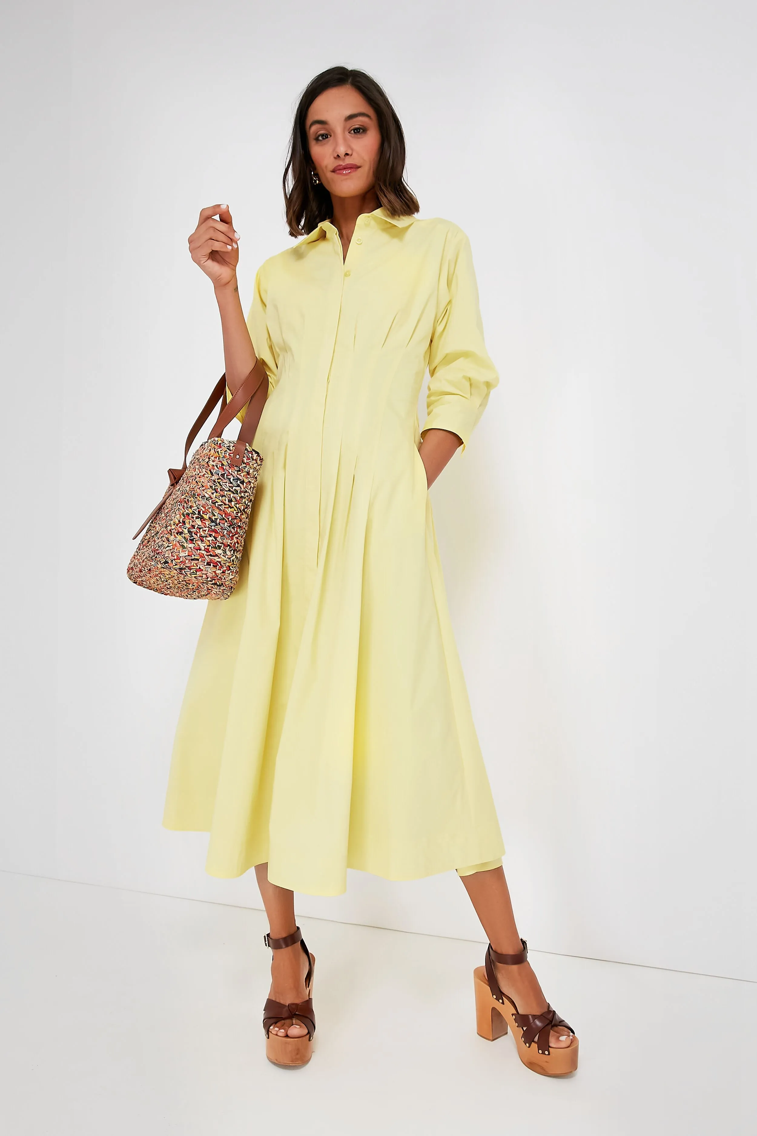 Rainbow Melange Raffia Tote