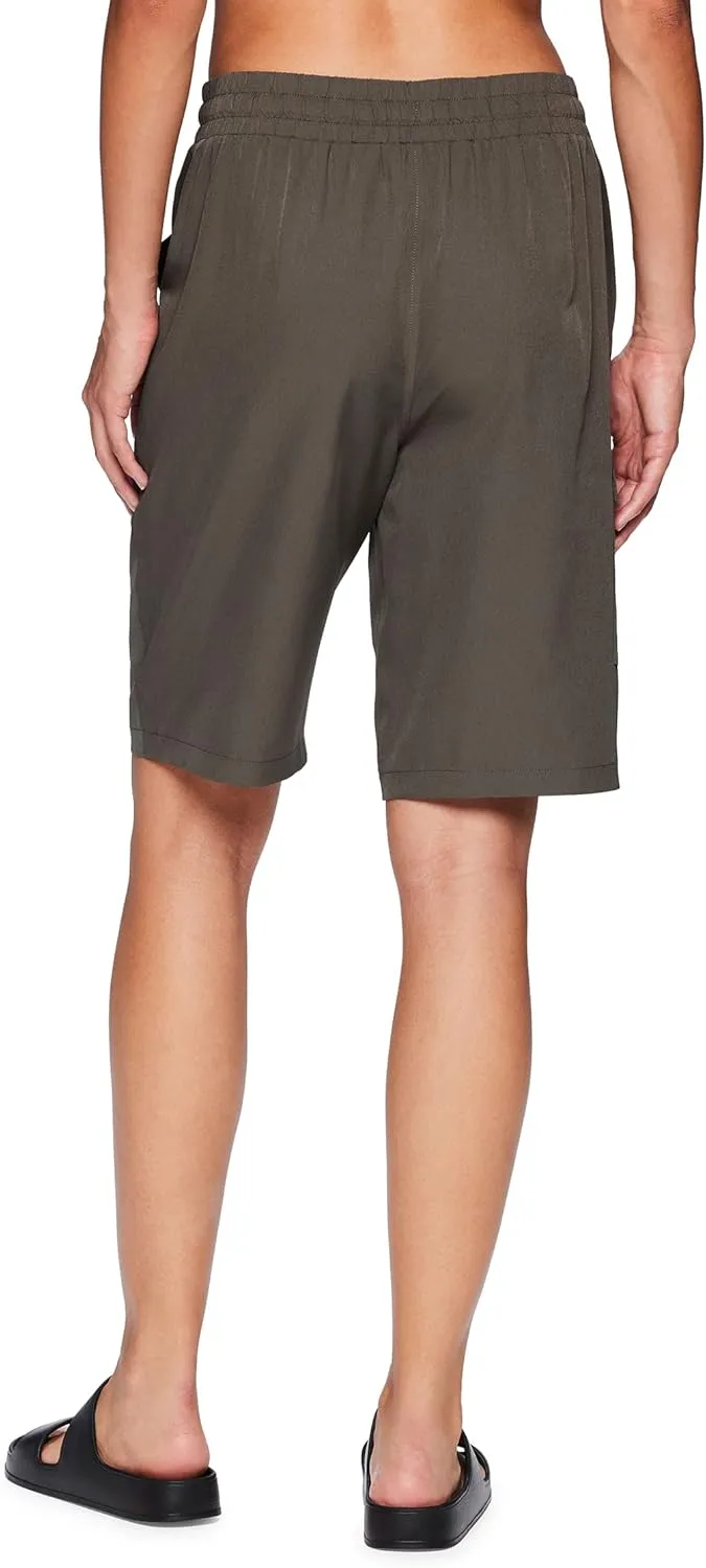 RBX Active Women's Relaxed Fit Breathable Ventilated Stretch Woven Athletic Walking Short with Pockets