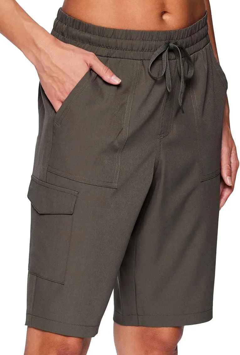 RBX Active Women's Relaxed Fit Breathable Ventilated Stretch Woven Athletic Walking Short with Pockets