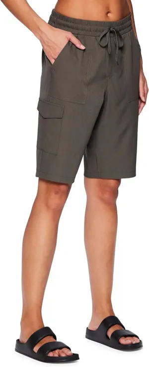 RBX Active Women's Relaxed Fit Breathable Ventilated Stretch Woven Athletic Walking Short with Pockets