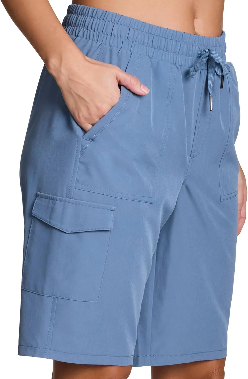 RBX Active Women's Relaxed Fit Breathable Ventilated Stretch Woven Athletic Walking Short with Pockets