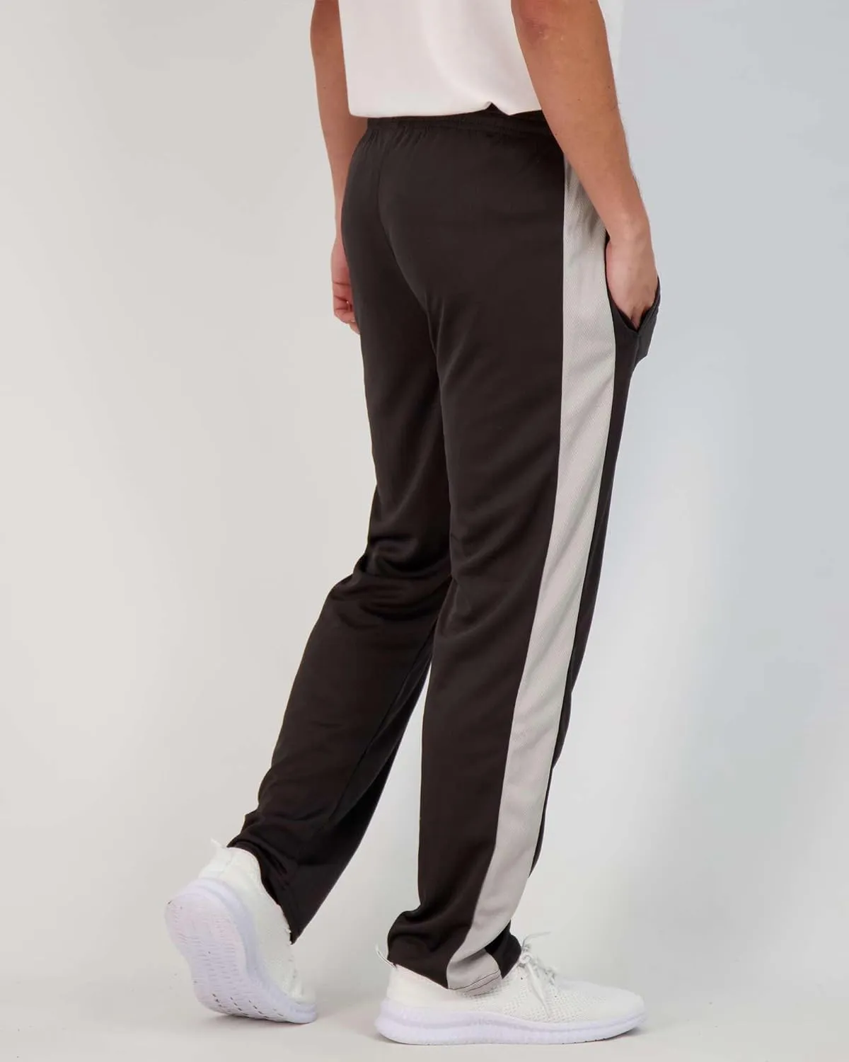 Real Essentials 3 Pack: Men's Mesh Athletic Gym Workout Lounge Open Bottom Sweatpants with Pockets (Available in Big & Tall)