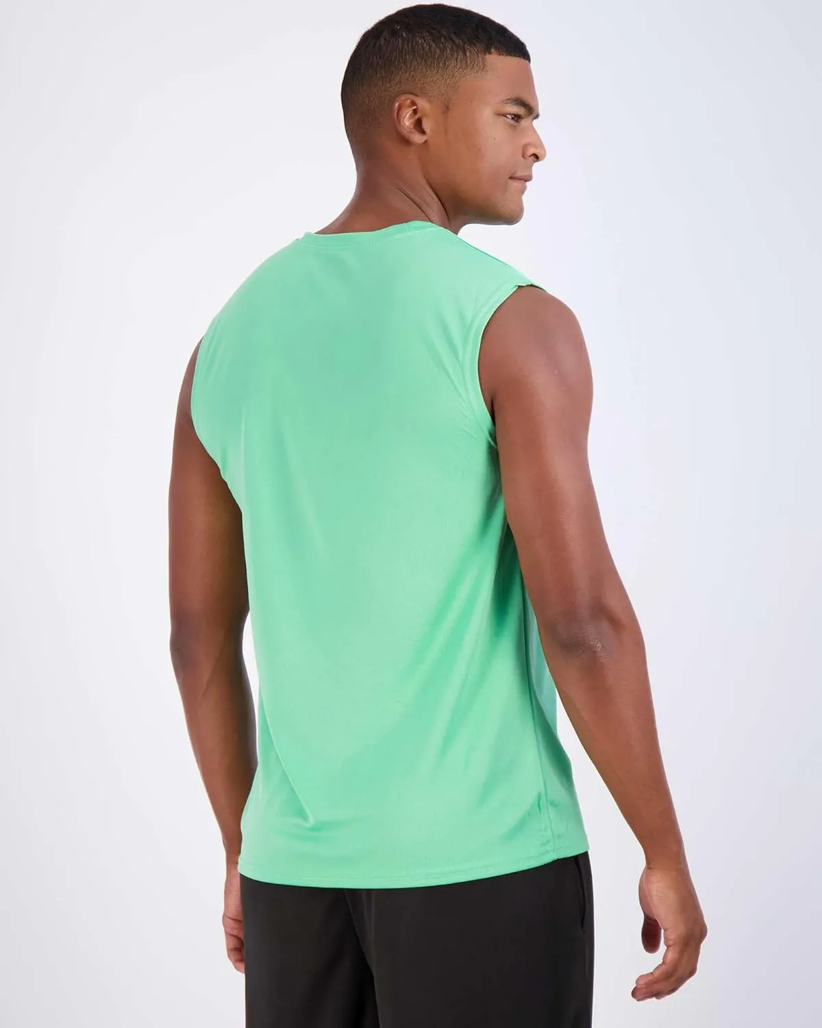 Real Essentials 5 Pack: Men's Mesh Active Athletic Tech Tank Top - Workout & Training Activewear (Available in Big & Tall)