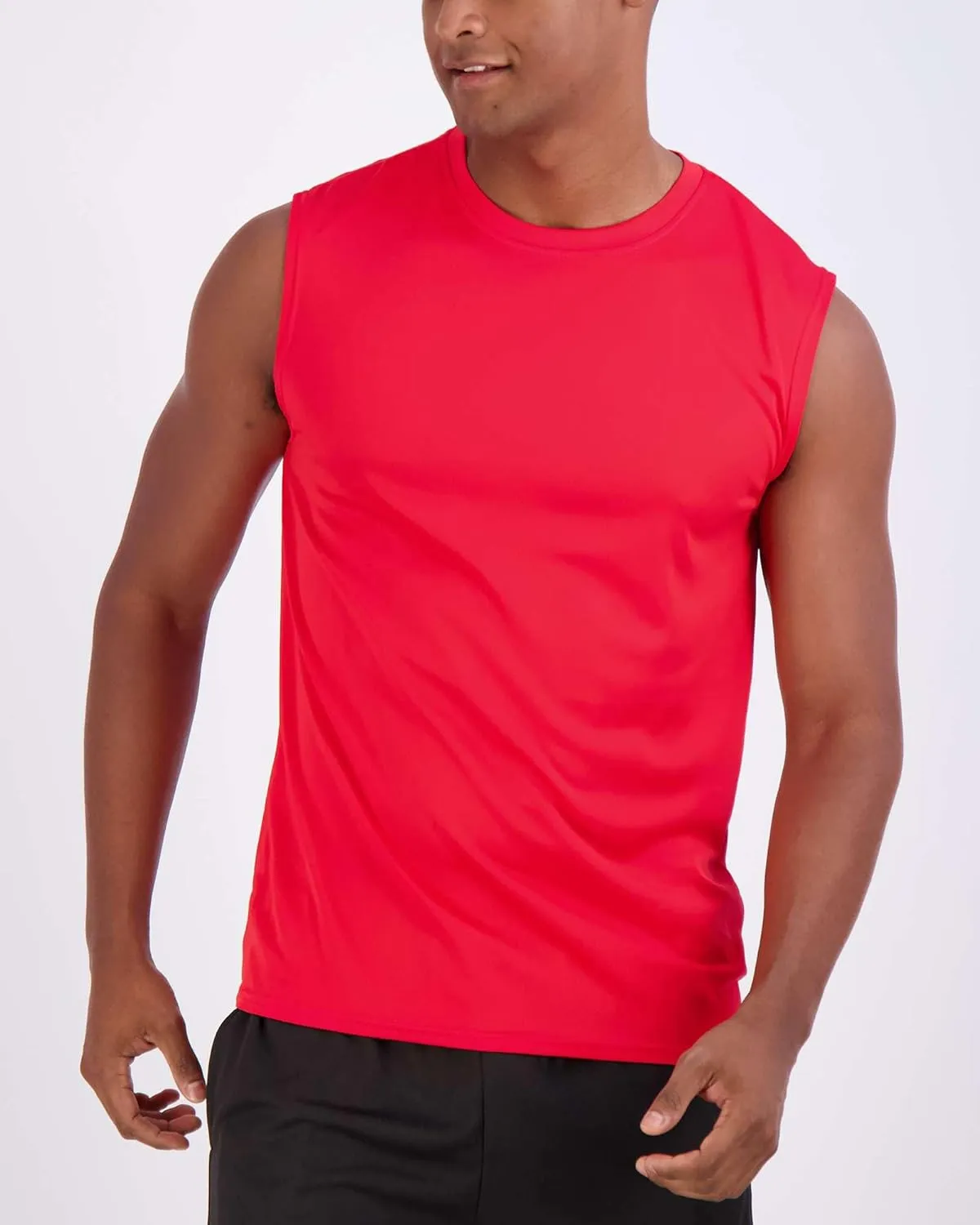 Real Essentials 5 Pack: Men's Mesh Active Athletic Tech Tank Top - Workout & Training Activewear (Available in Big & Tall)