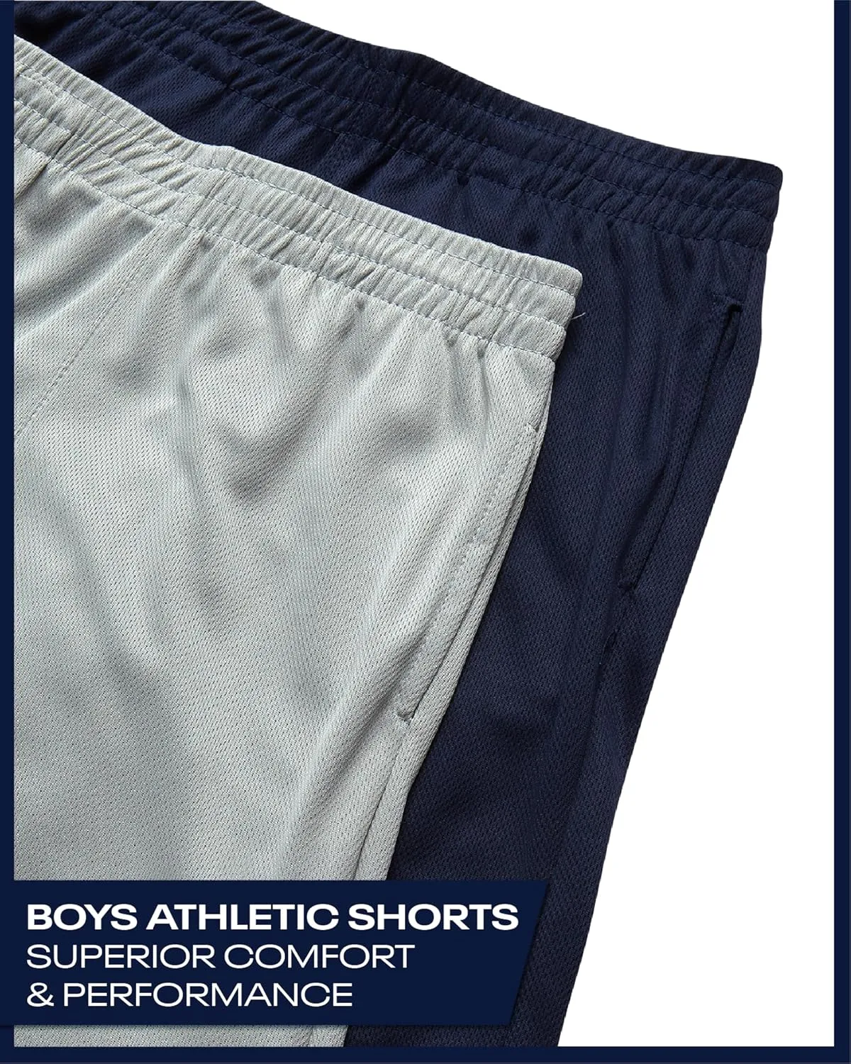 Reebok Boys Basketball Shorts 2 Pack – Mesh Athletic Shorts for Boys, Gym Shorts for Basketball, Running, and Everyday Play