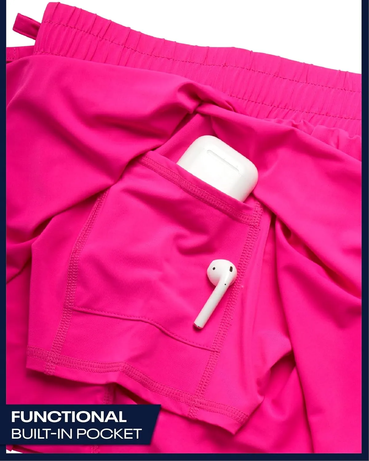 Reebok Girls Athletic Shorts - 3 Pack Lightweight Active Performance Flowy Butterfly Shorts for Girls with Elastic Waistband
