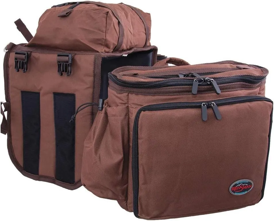 Reinsman Deluxe Insulated Leakproof Cooler Saddle Bag with Additional Cantle Bag and Straps