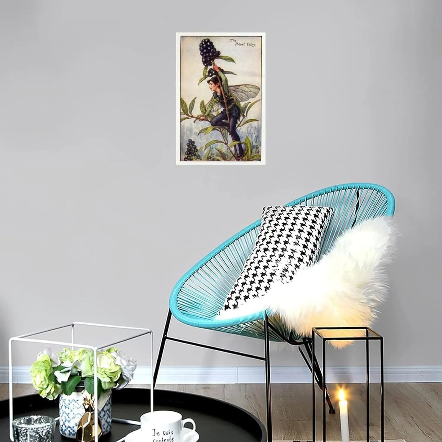 RUICAI Canvas Artwork Home Decor The Elderberry Fairy Illustration By Cicely Mary Barker （2） Canvas Poster Bedroom Decor Office Room Decor Gift Unframe-style 12x18inch(30x45cm)