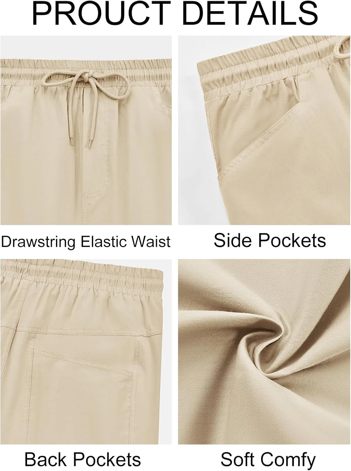 Runcati Mens Harem Capri Pants Casual Elastic Waist Cotton 3/4 Shorts Summer Beach Yoga Tapered Trousers