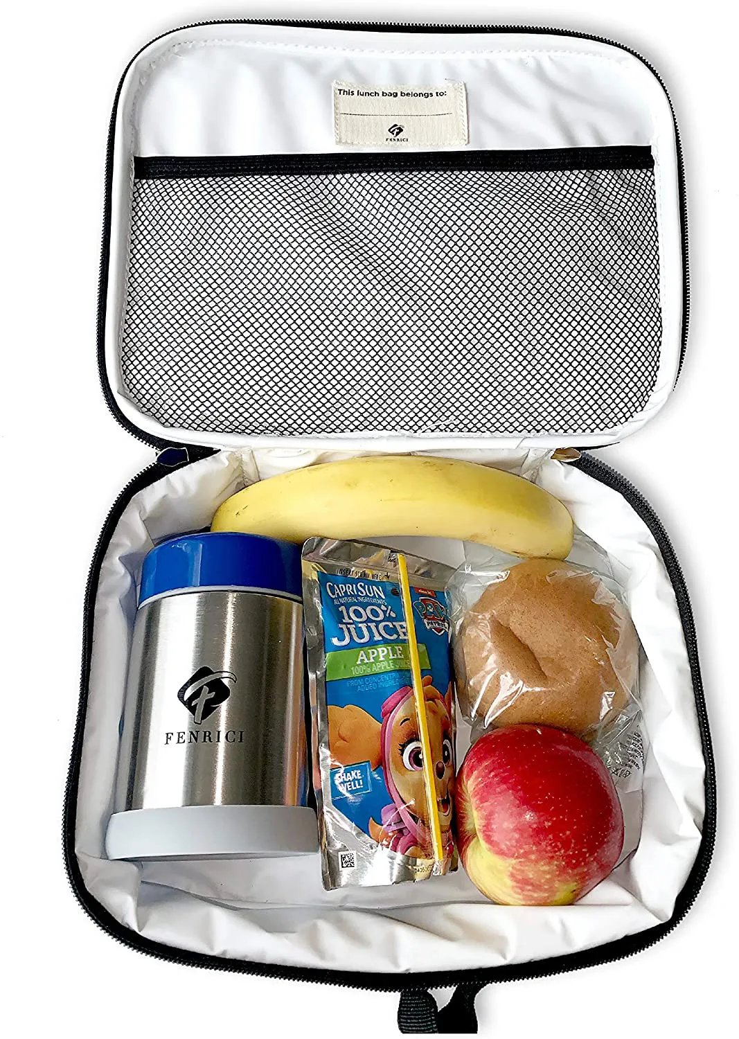Rynx | Fenrici Galaxy Lunch Box For Boys, Girls, Kids Insulated Lunch Bag, Perfect For Preschool, K-6, Soft Sections, Spacious, Bpa Free, Food Safe, 10.8in X 9.2in X 3.8in (Galaxy-Blue)