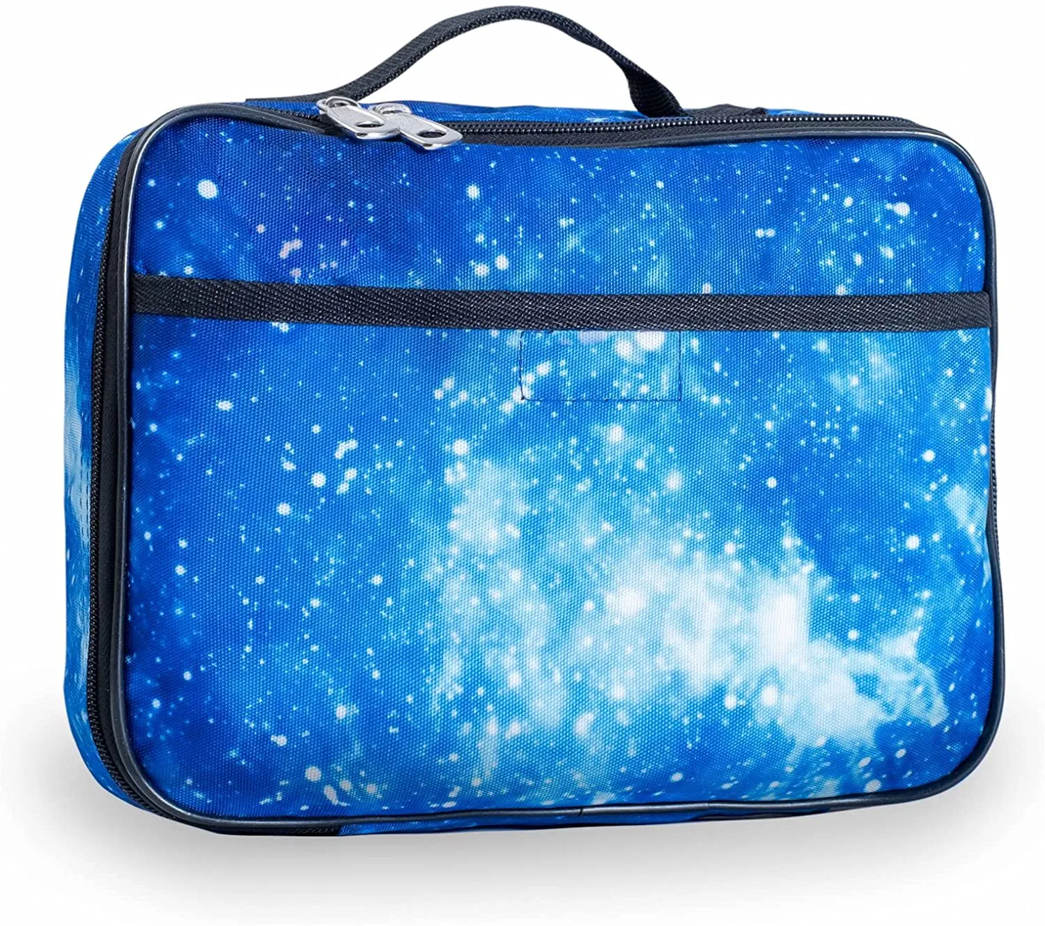 Rynx | Fenrici Galaxy Lunch Box For Boys, Girls, Kids Insulated Lunch Bag, Perfect For Preschool, K-6, Soft Sections, Spacious, Bpa Free, Food Safe, 10.8in X 9.2in X 3.8in (Galaxy-Blue)