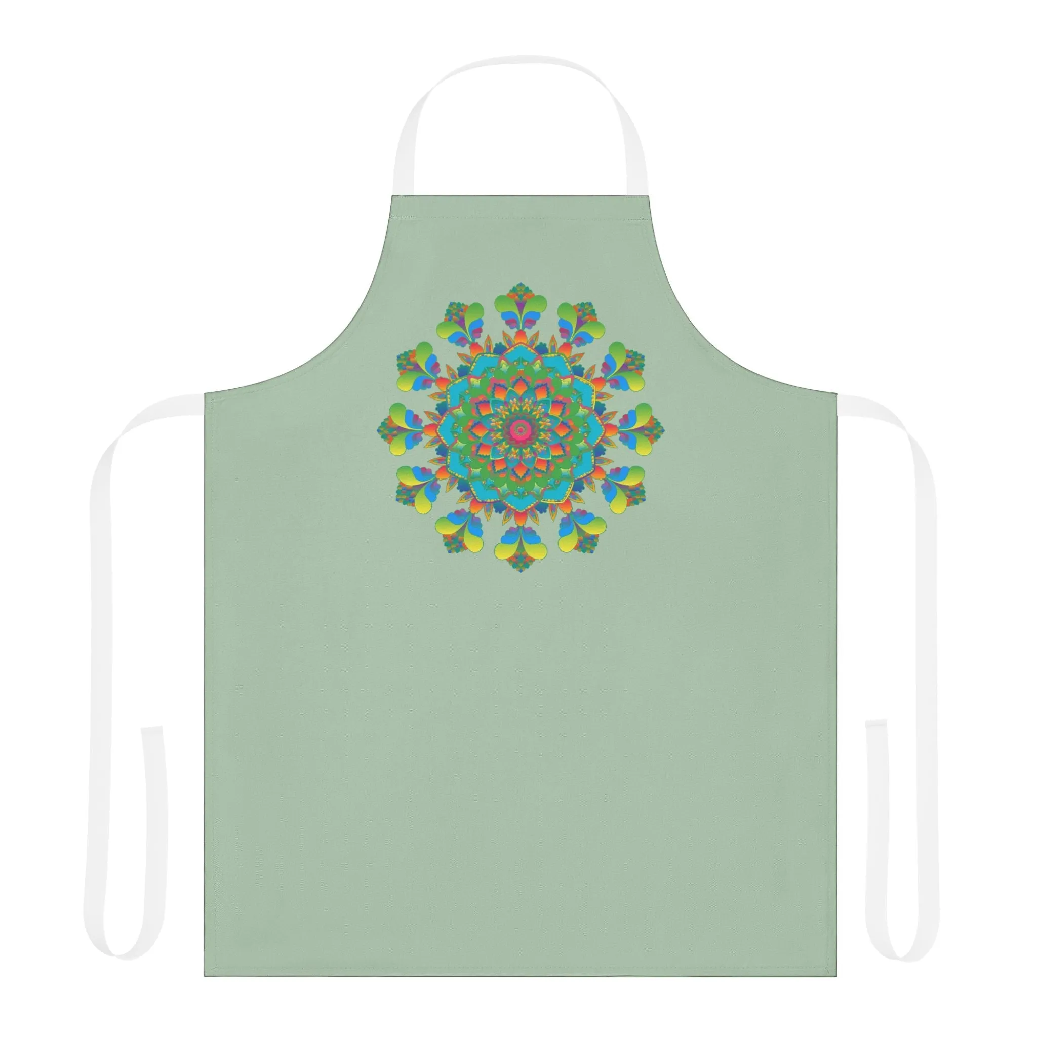 Sage Green Mandala Kitchen Apron