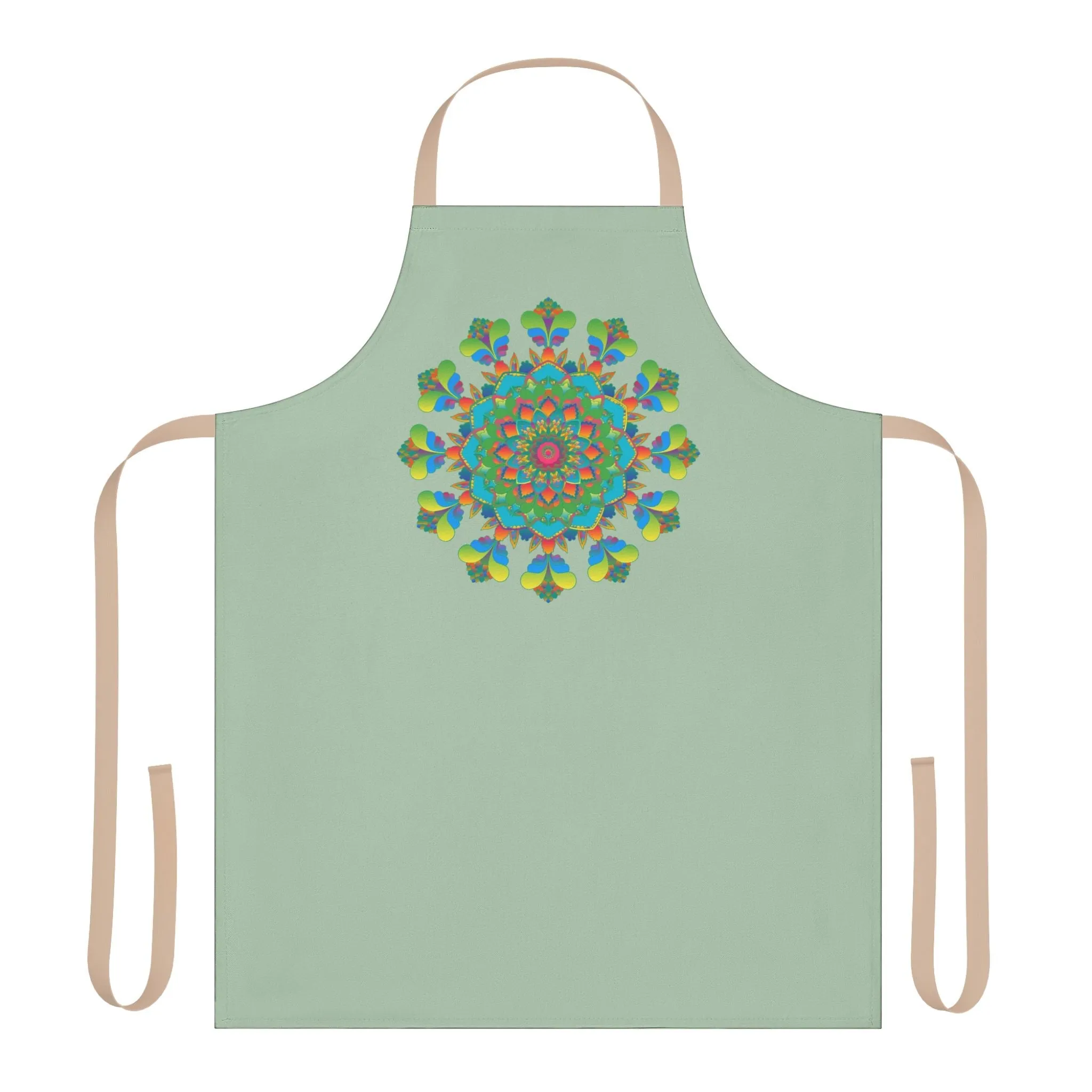 Sage Green Mandala Kitchen Apron