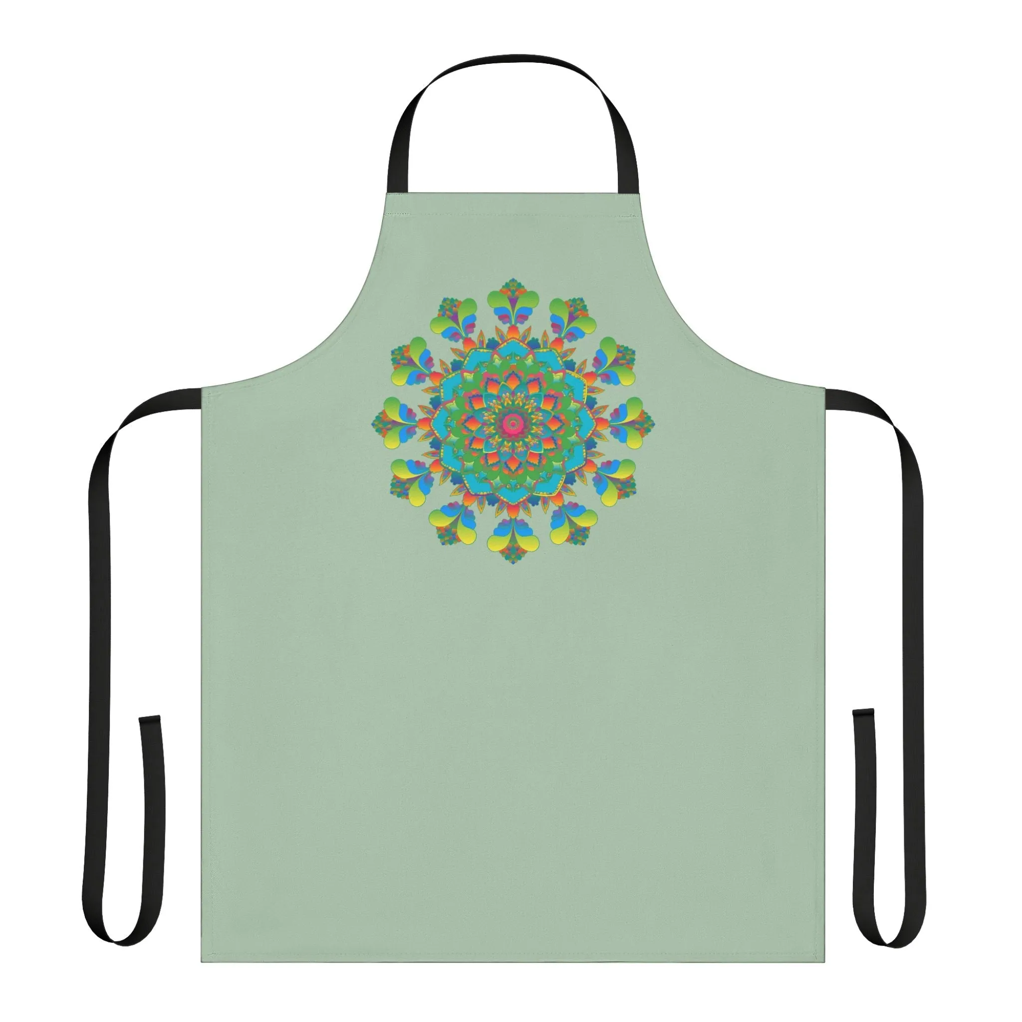 Sage Green Mandala Kitchen Apron