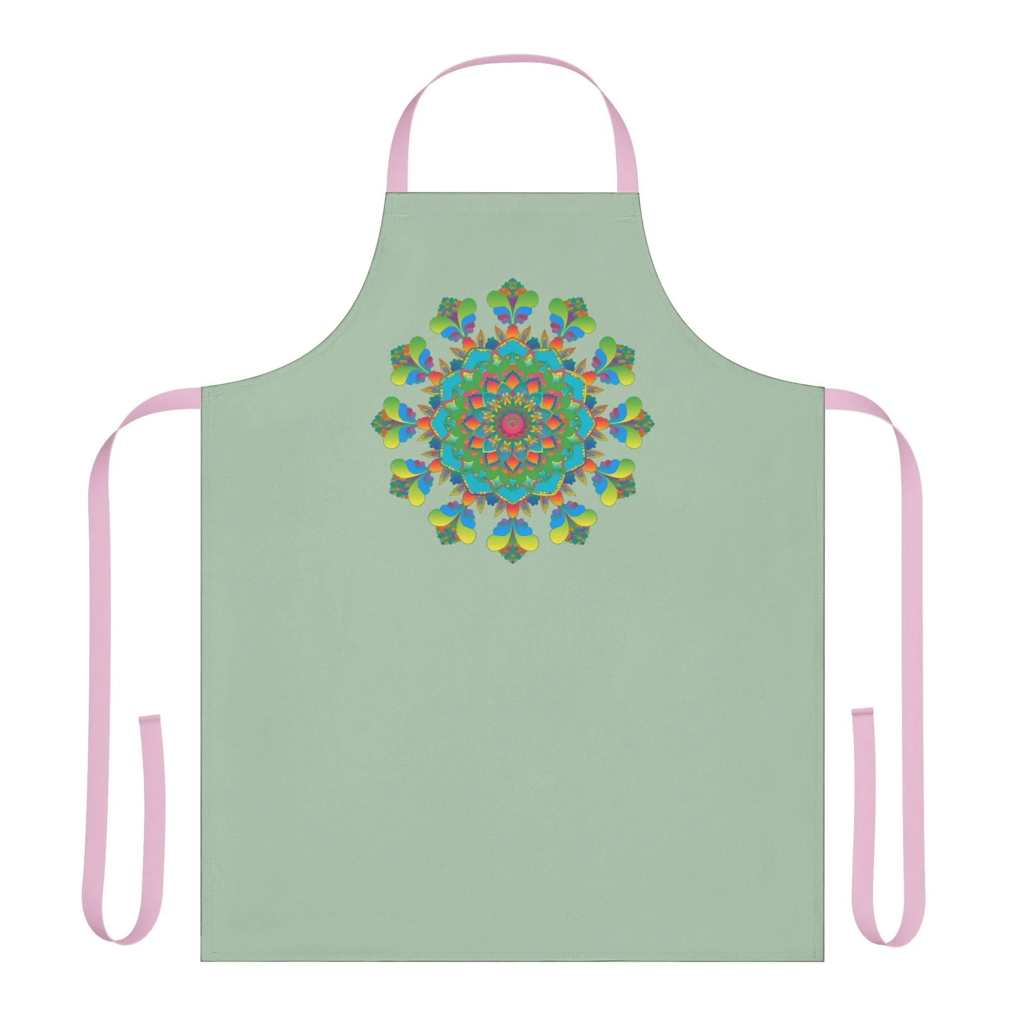 Sage Green Mandala Kitchen Apron
