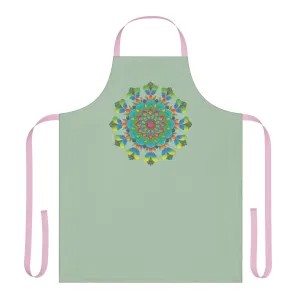 Sage Green Mandala Kitchen Apron