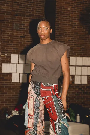 SAMPLE SALE Padded Shoulders Shirt (Sweatshirt Based)