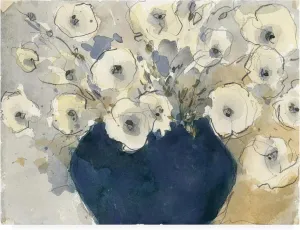 Samuel Dixon 'White Blossom Study Ii' Canvas Art