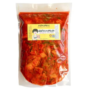 Seoulmate Napa Cabbage Kimchi 56oz (3.5 lb) – Authentic Korean, Probiotic, Gut-Healthy, Small Batch, Made in USA