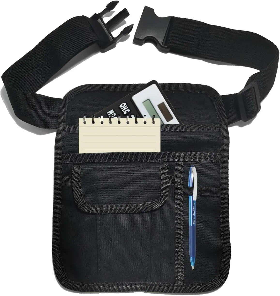 Server Waist Pouch, Server Apron Short Pocket Apron, server pouch Aprons with Pockets Adjustable Belt Waitress Apron Pouch Utility Belt Pouch Tool Bag Waist for Waiter