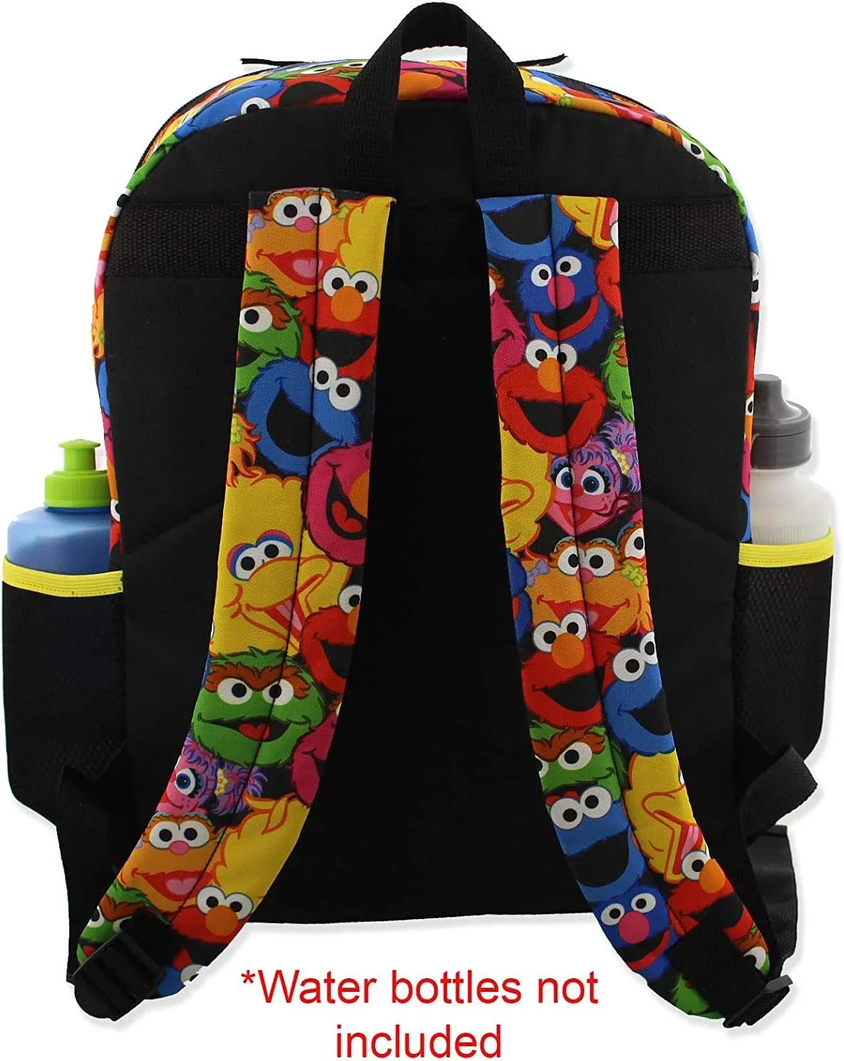 Sesame Street Boys Girls 5 piece Backpack Lunch Bag and Snack Bag School Set (One Size, Blue/Multi)