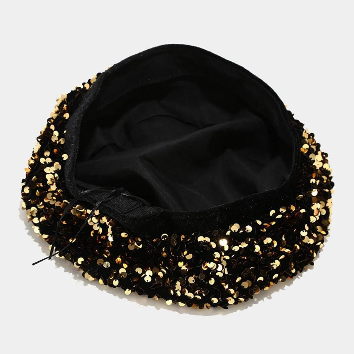 seven wolves Women's Fashion Fun Sparkle Sequins Shimmer Stretch Beret Beanie Hat