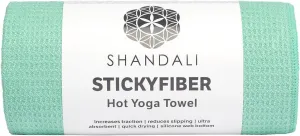 Shandali Hot Yoga Towel - Mat-Sized, Microfiber, Super Absorbent, Anti-Slip, Injury Free, 24" x 72" - Best Bikram Yoga Towel - Exercise, Fitness, Pilates Gear