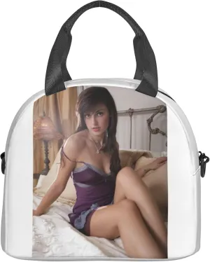 Shania Music Twain Men Women Lunch Bag Insulated Reusable Handheld Crossbody Portable Lunch Box Adult Lunch Box Suitable For Office Work Travel