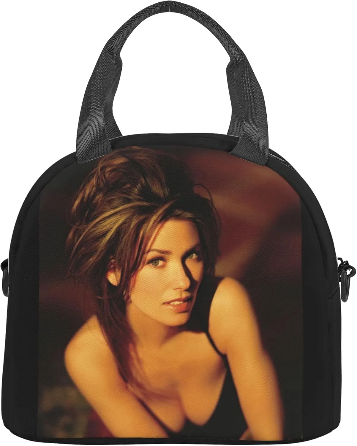 Shania Music Twain Men Women Lunch Bag Insulated Reusable Handheld Crossbody Portable Lunch Box Adult Lunch Box Suitable For Office Work Travel