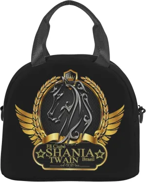 Shania Music Twain Men Women Lunch Bag Insulated Reusable Handheld Crossbody Portable Lunch Box Adult Lunch Box Suitable For Office Work Travel