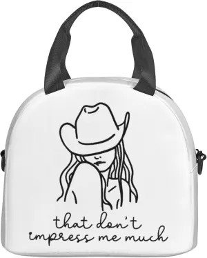 Shania Music Twain Men Women Lunch Bag Insulated Reusable Handheld Crossbody Portable Lunch Box Adult Lunch Box Suitable For Office Work Travel
