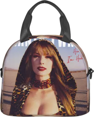 Shania Music Twain Men Women Lunch Bag Insulated Reusable Handheld Crossbody Portable Lunch Box Adult Lunch Box Suitable For Office Work Travel
