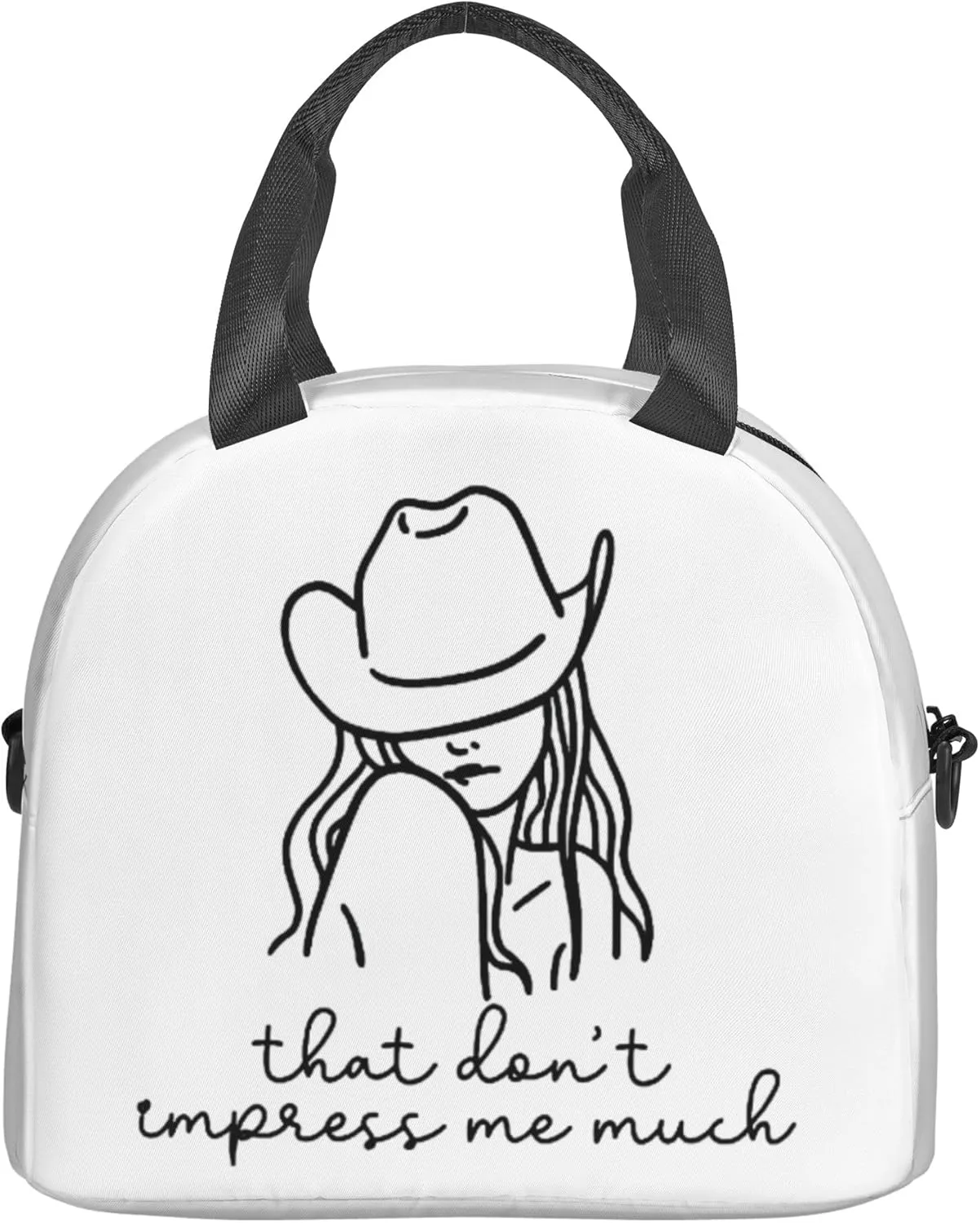 Shania Music Twain Men Women Lunch Bag Insulated Reusable Handheld Crossbody Portable Lunch Box Adult Lunch Box Suitable For Office Work Travel