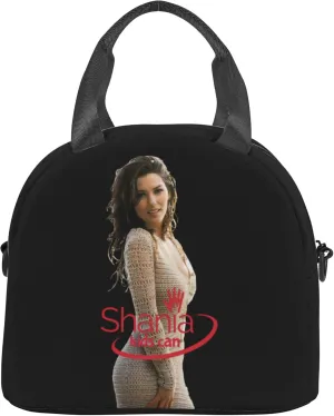 Shania Music Twain Men Women Lunch Bag Insulated Reusable Handheld Crossbody Portable Lunch Box Adult Lunch Box Suitable For Office Work Travel