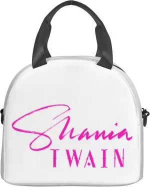 Shania Music Twain Men Women Lunch Bag Insulated Reusable Handheld Crossbody Portable Lunch Box Adult Lunch Box Suitable For Office Work Travel