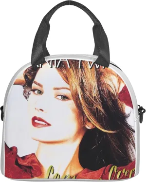 Shania Music Twain Men Women Lunch Bag Insulated Reusable Handheld Crossbody Portable Lunch Box Adult Lunch Box Suitable For Office Work Travel