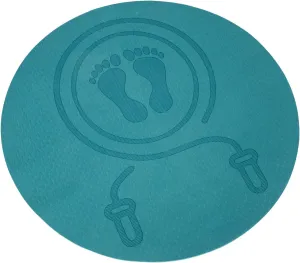 Shock Absorbing Jump Rope Mat Non Slip Indoor Fitness Cushion for Home Exercise Thick Tpe Material Mute Workout Mat for Jumping Yoga and Sports