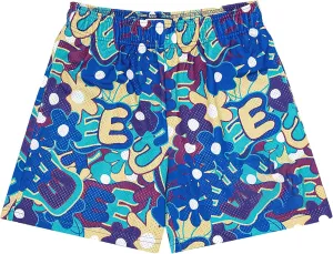 Shorts Breathable Mesh Drawstring Print Shorts Casual Workout Gym Basketball Running Short Pants