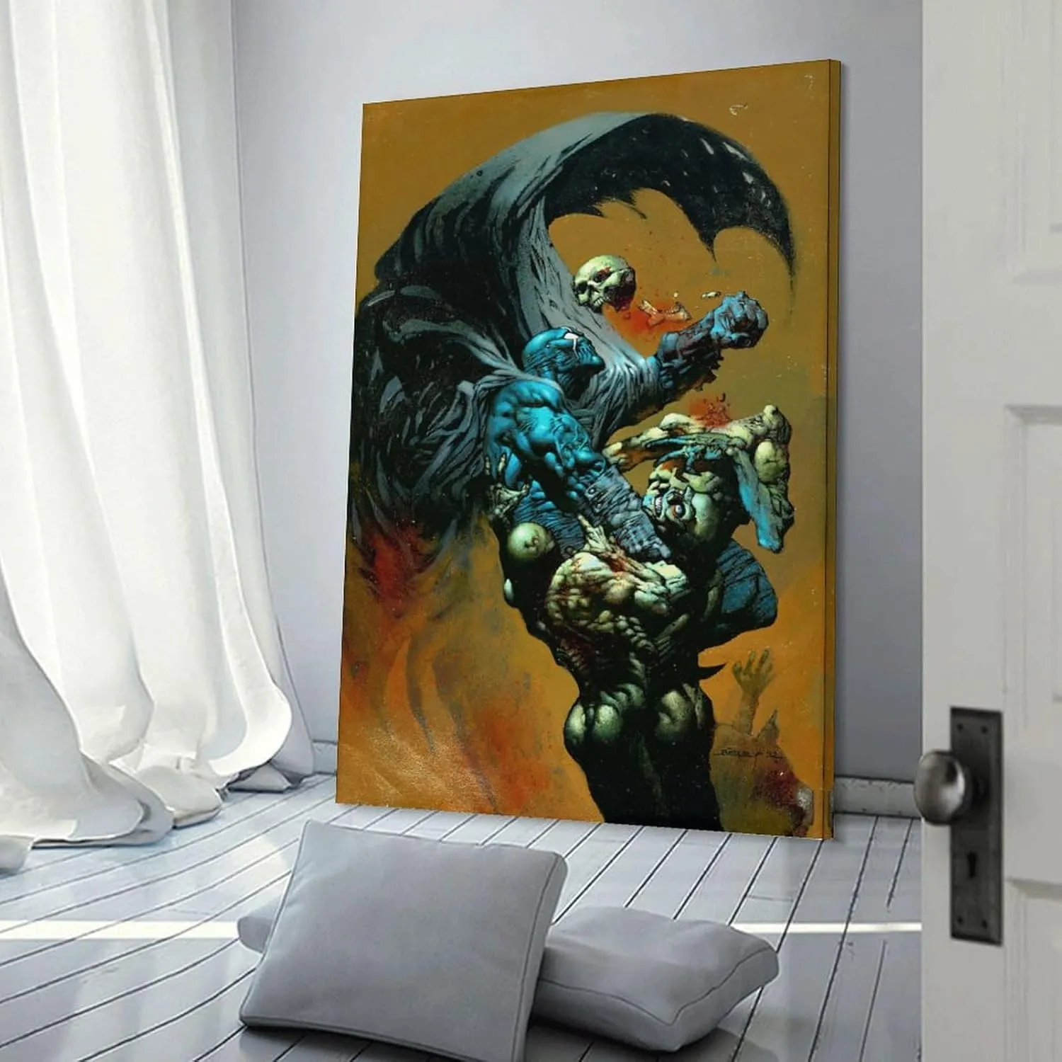 Simon Bisley Grendel Art Print Illustration Poster Canvas Poster Wall Art Picture Prints Hanging Photo Decor Home Posters Artworks 12x18inch(30x45cm)