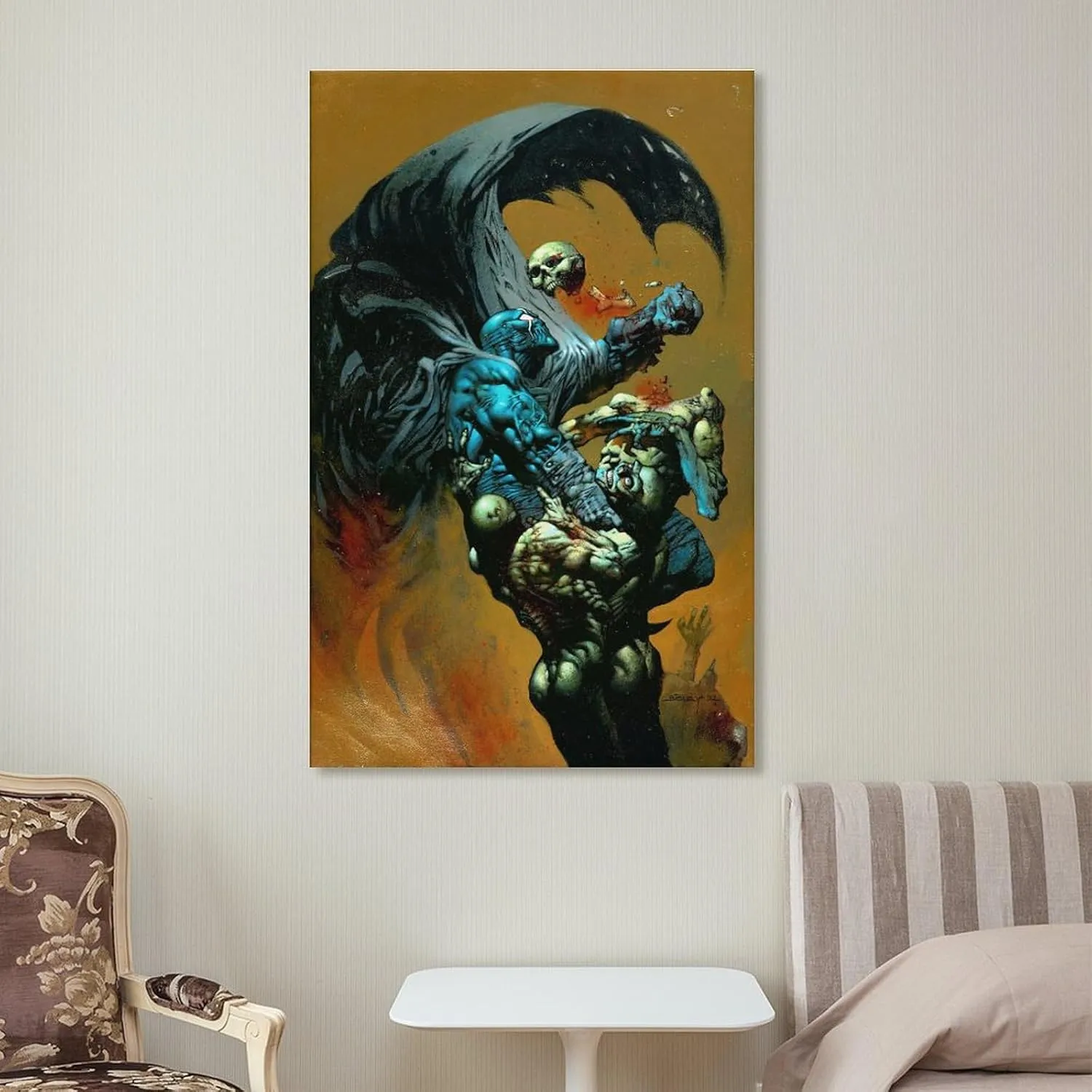 Simon Bisley Grendel Art Print Illustration Poster Canvas Poster Wall Art Picture Prints Hanging Photo Decor Home Posters Artworks 12x18inch(30x45cm)