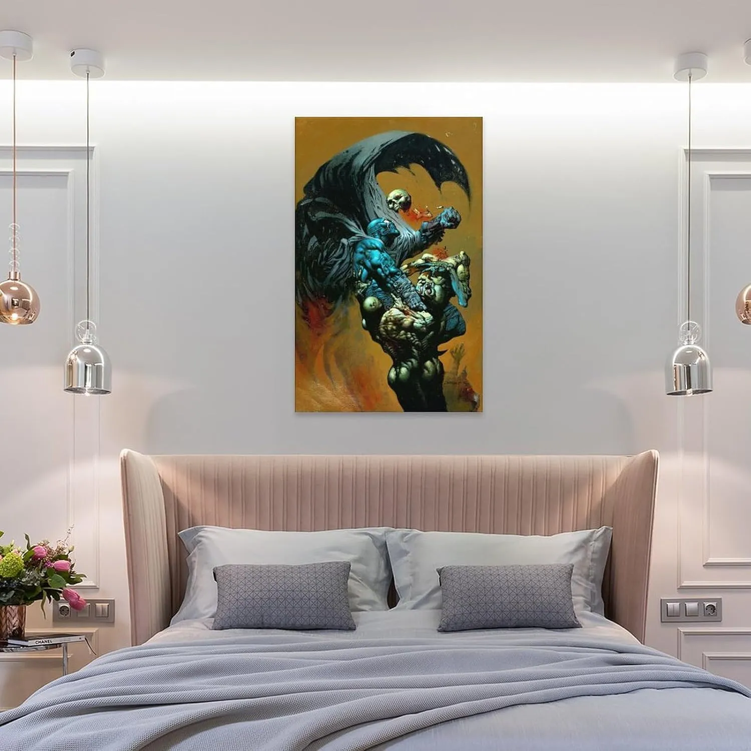 Simon Bisley Grendel Art Print Illustration Poster Canvas Poster Wall Art Picture Prints Hanging Photo Decor Home Posters Artworks 12x18inch(30x45cm)