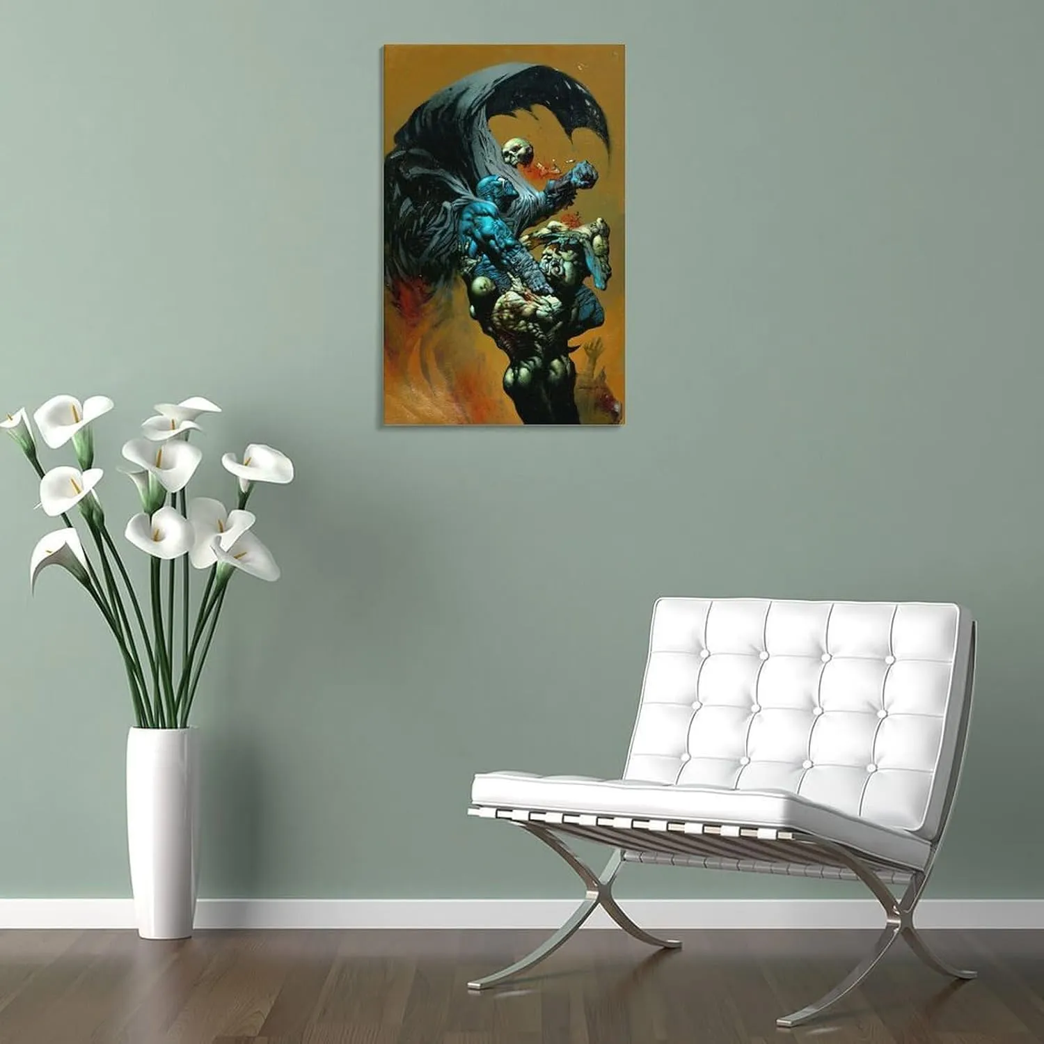 Simon Bisley Grendel Art Print Illustration Poster Canvas Poster Wall Art Picture Prints Hanging Photo Decor Home Posters Artworks 12x18inch(30x45cm)