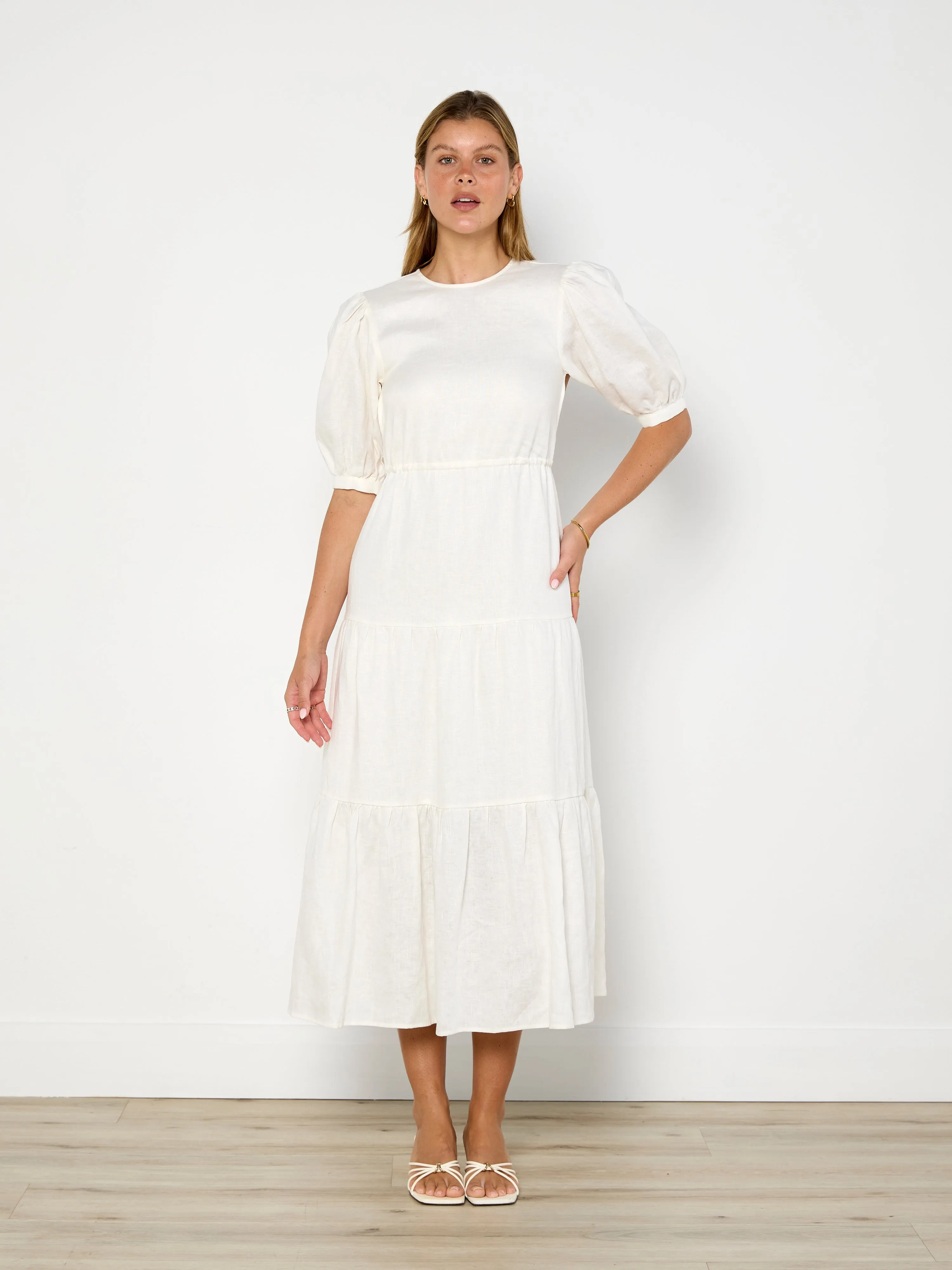 SIR. Lorena Tiered Midi Dress