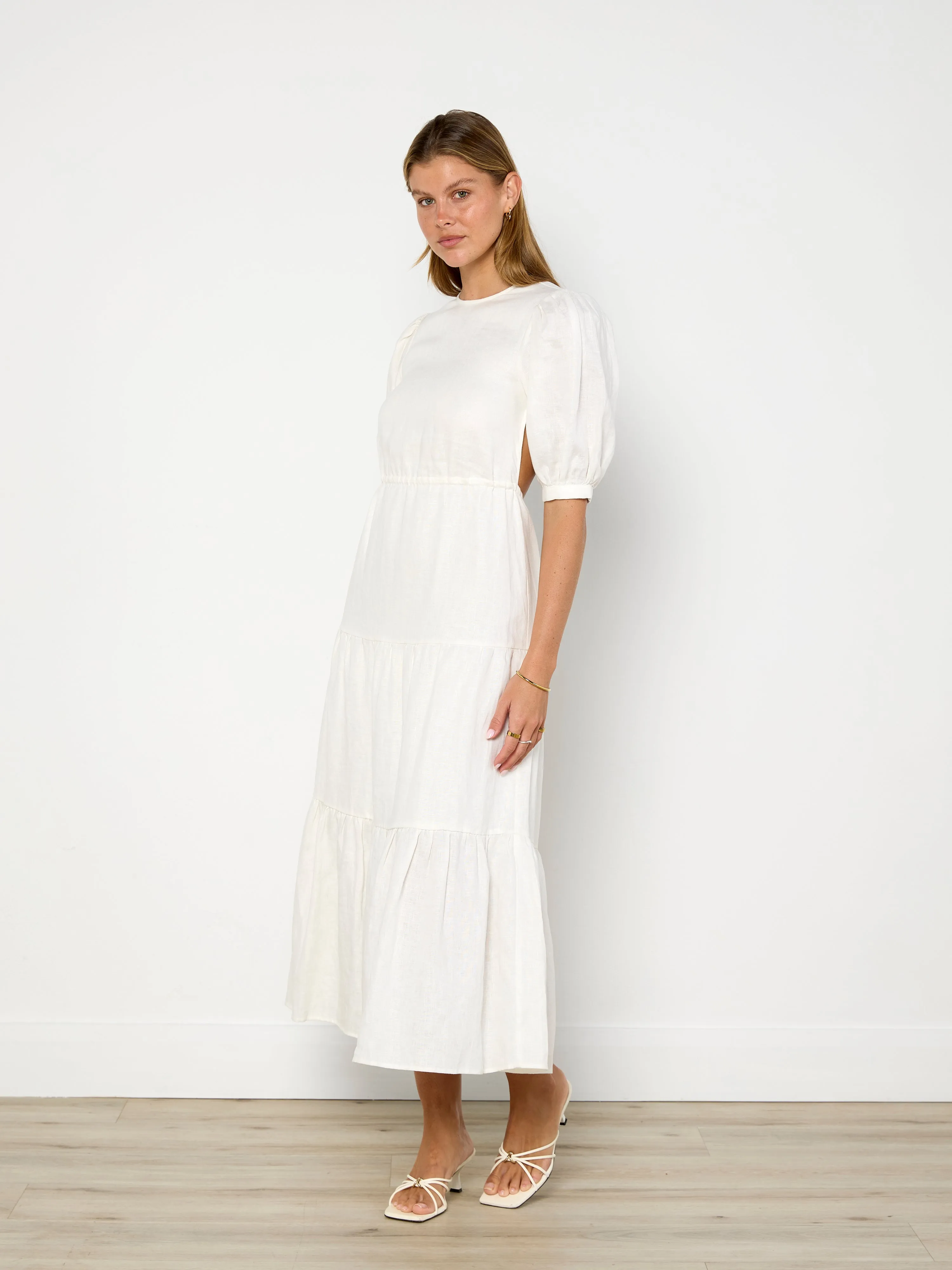 SIR. Lorena Tiered Midi Dress